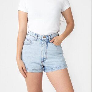 Los Angeles Apparel High Waisted Denim Shorts